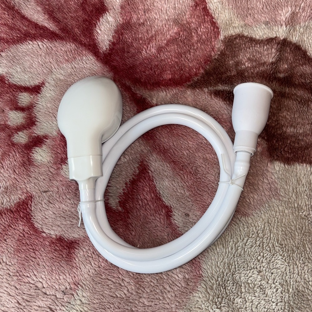 White Handheld Shower Head and Hose Set